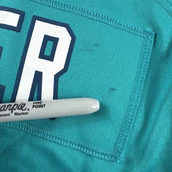 Miami Dolphins Jay Cutler Jersey Mens L Nike On Field #6 NFL Football Green READ - Picture 7 of 10